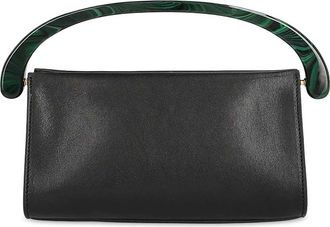 Dries Van Noten Small Smooth Leather Bag With Resin Handle
