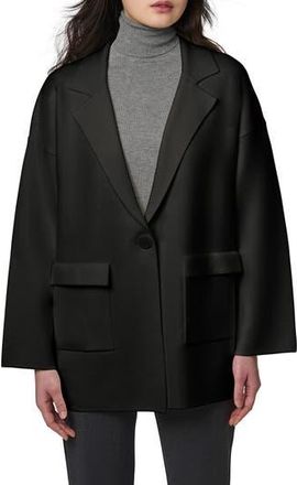 Bernardo Oversize Ponte Knit Blazer in Black at Nordstrom Rack, Size Xx-Large