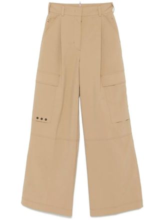 Moncler pleat-detail trousers - Neutrals