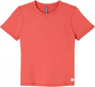 Vuori Clothing Womens Lux Short Sleeve Tee In Bright Coral