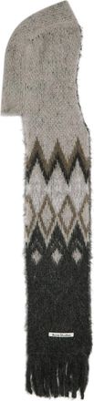 Acne Studios Hooded Brushed Mohair-blend Scarf - Grey - One Size