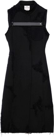 Courrèges sleeveless virgin-wool coat - women - Virgin Wool - 36 - Black