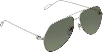 Cartier Green Pilot Mens Sunglasses CT0110S 008 62