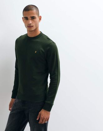Farah felpa girocollo Hemming verde