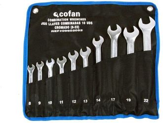 cofan Set 26 Pcs Llaves Combinadas De 6 A 32, Juego De Llaves Combinadas Pulidas, Pensadas Para Apretar/aflojar Tuercas O Tornillos De Cabeza Hexagonal. El 