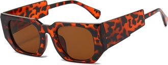 Generic Square Mens Small Frame Sunglasses Driving Commuting Outdoor Womens Sun Glasses(Multi-colored)