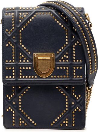 Dior Pre-owned Dior Studded Lambskin Vertical ama Crossbody Ladies LCOAUWEP0KHAQZID