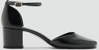 Mango Scarpe tacco effetto vernice nero - Donna - 36 - MANGO