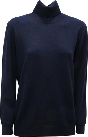 KANGRA Luxe Wol Kasjmier Coltrui Sweater - Dames - Coltruien - Blauw - L - Wol - Truien & Vesten
