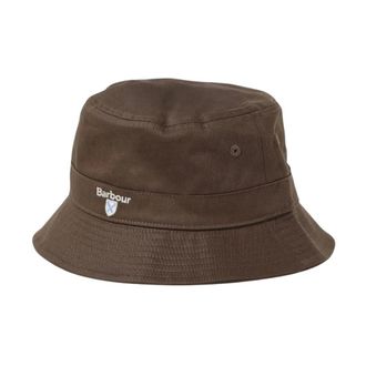 Barbour Cappello Bucket con Logo Ricamato Olive - - Accessories - Uomo - Verde - L