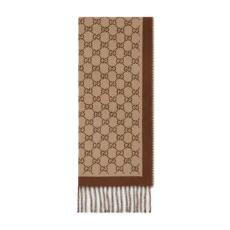 Gucci GG-pattern Wool Scarf