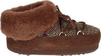 Moon Boot EVX Chalet Mules - Dames - Winterlaarzen - Bruin - 35 EU - Katoen - Schoenen