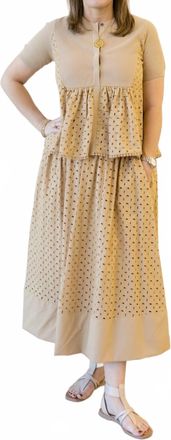 Current Air Eyelet Skirt In Butterscotch