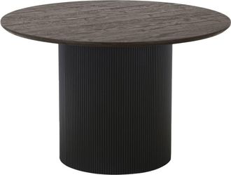 Moloo Mesa de comedor redonda para 4 personas &oslash;120 cm marr&oacute;n oscuro
