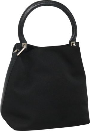 Ferragamo Gancini Handbag Canvas Canvas Handbag (Pre-Owned)