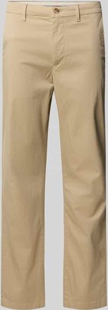 Tommy Hilfiger Straight Fit Chino aus Baumwoll-Mix in Beige, Größe 31/32
