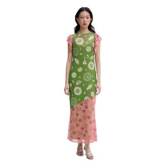 Never Fully Dressed Kleedjes, Dames, Veelkleurig, L, Polyester, Maxi Jurk