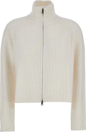 Lisa Yang Truien & Vesten, Dames, Wit, M, Kasjmier, Sadie Zip Sweater