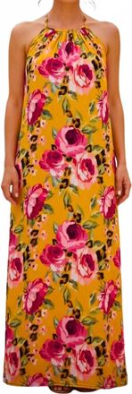 Calypso Demi Column Maxi Dress In All Over Floral