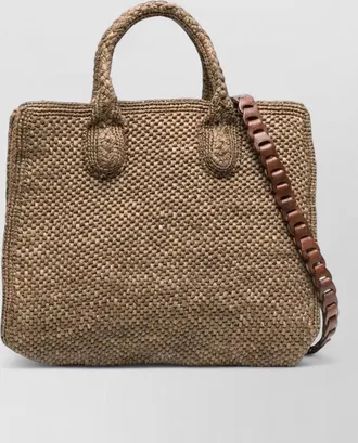 Ibeliv raffia shoulder bag