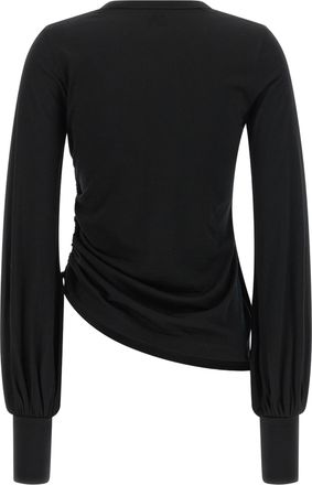 Yohji Yamamoto Womens Black Merino Wool Sportswear Clothing