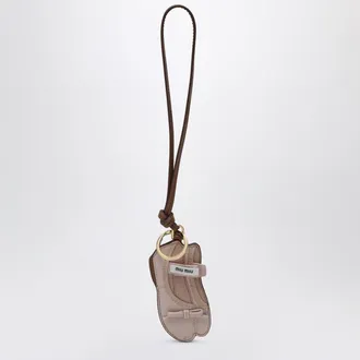 Miu Miu Trick portachiavi Miu Ballet in pelle