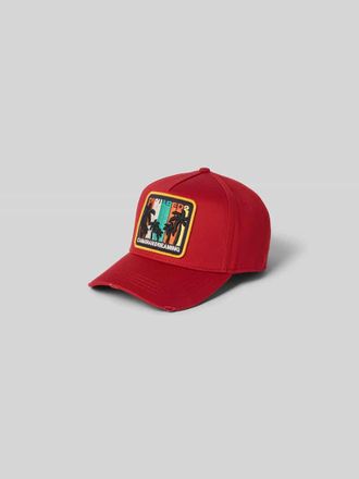 Dsquared2 Base Cap mit Logo-Patch in Dunkelrot, Gr&ouml;&szlig;e 1