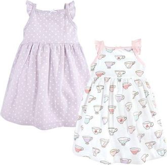 Hudson Baby 2Pk Sleeveless Dress in Purple Tea Party at Nordstrom, Size 18-24M