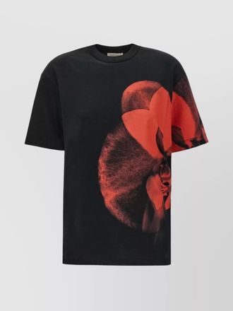 Alexander McQueen ribbed loose-fit printed cotton t-shirt