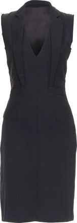 Maison Margiela MAISON MARTIN MARGIELA 2014 black deconstructed raw edge cut sleeve dress FR38 M