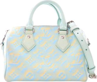 Louis Vuitton Borsa a tracolla Summer Stardust Speedy Bandouliere 20 in pelle Empreinte con monogramma 2021-2025 - Blu