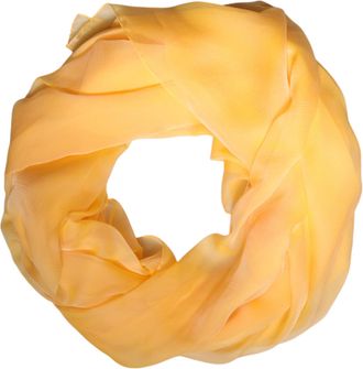 Dolce & Gabbana Womens Silk Rectangle Wrap Shawl Yellow