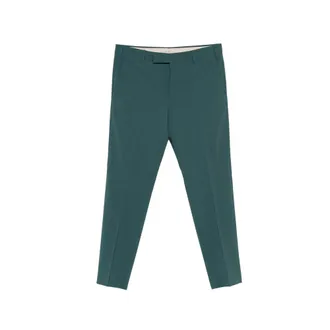 Pantaloni Torino Suit Trousers, male, Green, Size: 2XL Dieci Tropical Wool Trousers