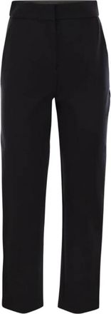 Max Mara Orlanda Slim-Fit Broek - Dames - Straight fit broeken - Zwart - S - Broeken