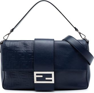 Fendi Pre-owned Fendi Large Zucca Embossed Leather Convertible Belt Baguette Ladies AIGDX7Y3VZGC9S4W
