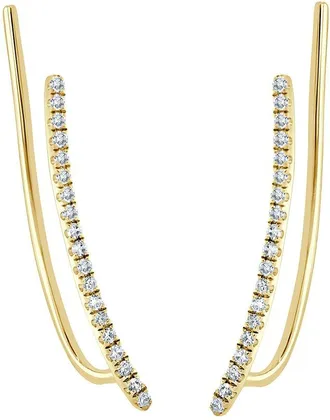 Sabrina Designs 14K 0.12 Ct. Tw. Diamond Climber Earrings