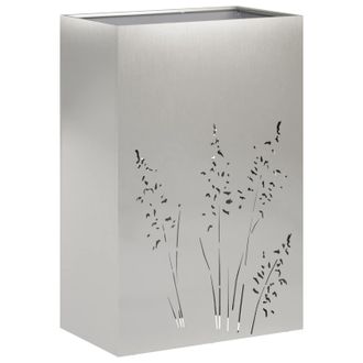 vidaXL Macetero De Jard&iacute;n Plateado 50 X 30 X 75 Cm Acero Inoxidable Vidaxl
