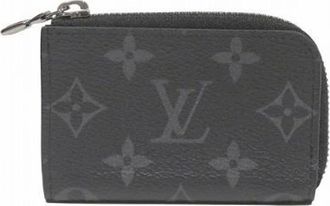 Louis Vuitton Pre-owned Wallets, male, Black, Size: ONE SIZE Pre-owned Porte Monnaie Jour Monogram Eclipse Coin Case
