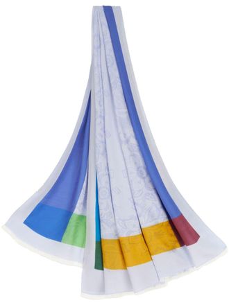 Etro Sciarpa Pegaso con motivo geometrico jacquard - Blu