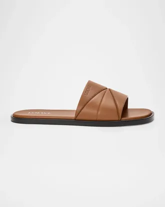 Loewe Men & apos;s Leather Slides