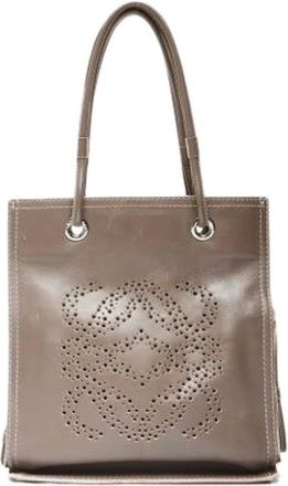 Loewe Pre-owned Tote Bags, female, Gray, Size: ONE SIZE Pre-owned Tote bag