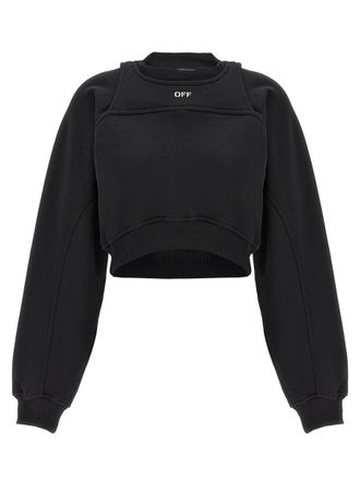 Off-white Cropped Sweatshirt