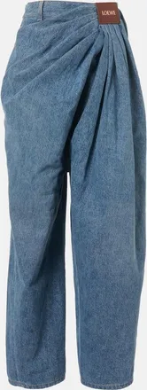 Loewe Draped wide-leg jeans