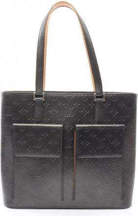 Louis Vuitton Monogram Mat Black Handbag Tote Bag (Pre-Owned)