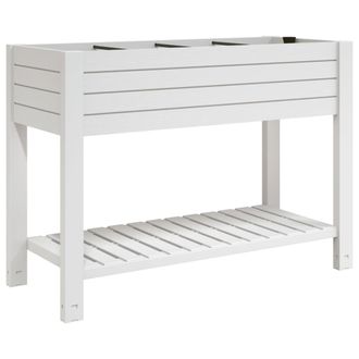 vidaXL Jardinera Alta Polipropileno Blanco 110x45x79 Cm Vidaxl