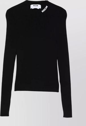 Msgm knitwear with crew neck and long sleeves
