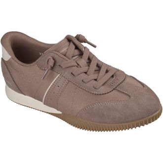 Skechers Bobs Starlight Quick Split Lederen Dames Mocha Sneakers