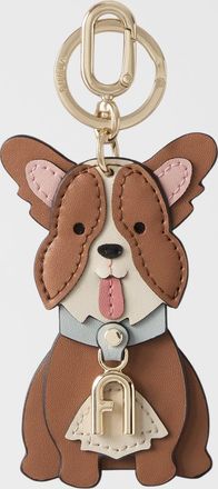 Furla Allegra Portachiavi Toni Brandy Multicolore Pelle Di Vitello A Blocchi Di Colore Sydney Donna
