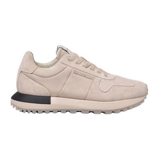 Emporio Armani Heren, Schoenen, Beige, Maat: 42 EU Leer