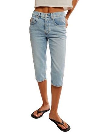 Free People Sun City High Waist Capri Jeans in Pale Indigo at Nordstrom Rack, Size 27